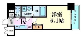 エスリード南森町ラグシスの物件間取画像